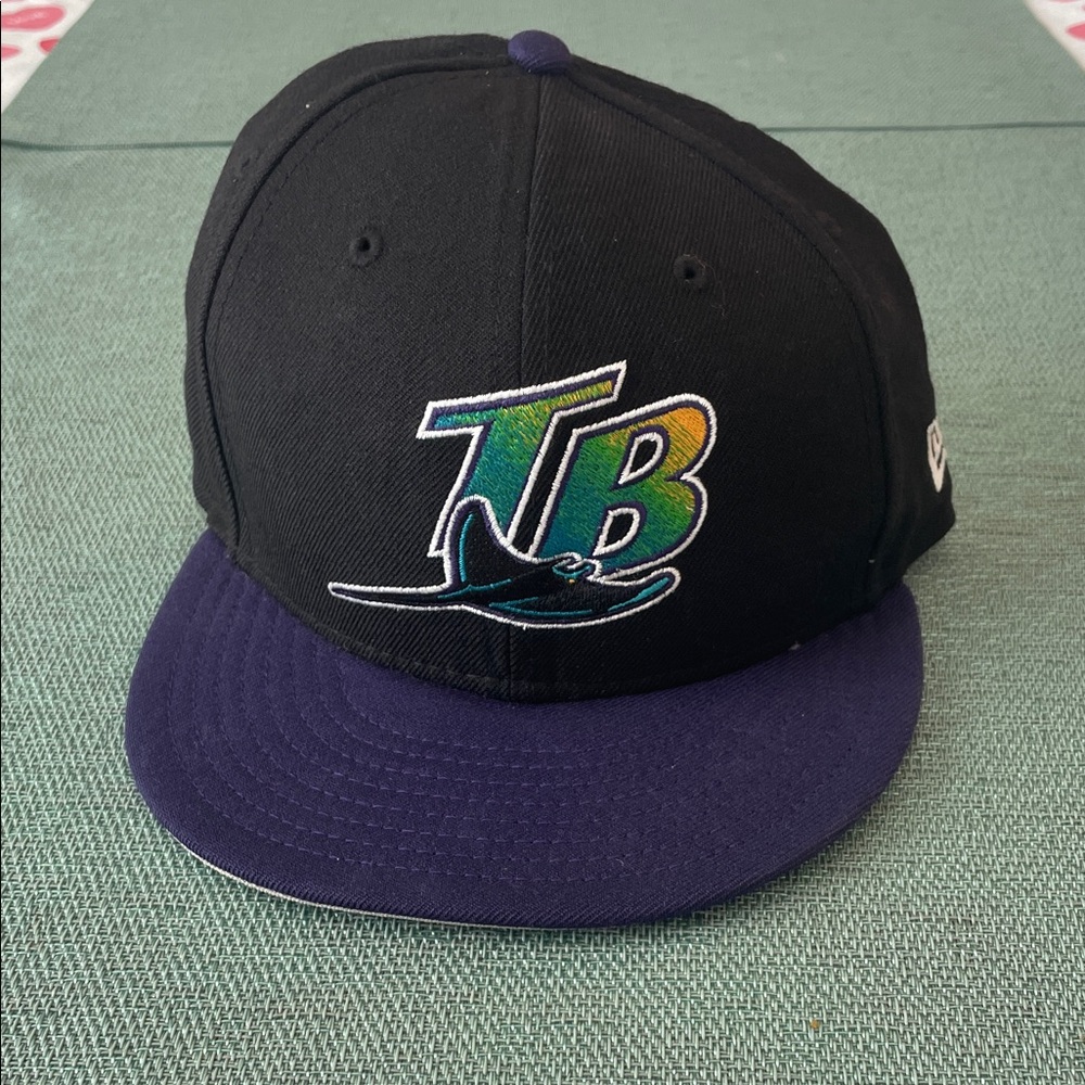New Era Black and Purple Tampa Bay Logo Cap